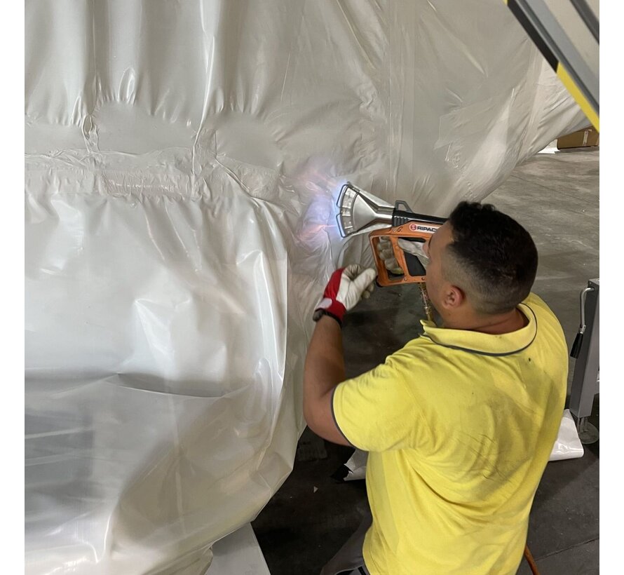 Krimpfolie voor boten wit UV - 500 cm x 25 m x 300 my - Steigerfolie