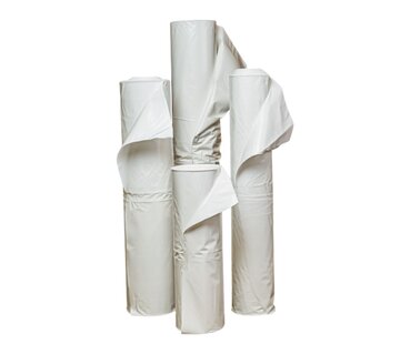 Krimpfolie voor boten wit UV - 600 cm x 25 m x 300 my - Steigerfolie