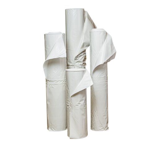 Krimpfolie voor boten wit UV - 600 cm x 25 m x 300 my - Steigerfolie