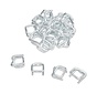 Metalen gespen 16 mm - Voor omsnoeringsband - Doos met 1.000 stuks