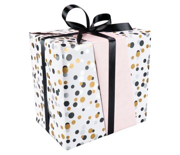 Specipack Cadeaupapier 200 meter lang - 50 cm breed - 80gr/m² - toonbankrol - confetti - 1 rol