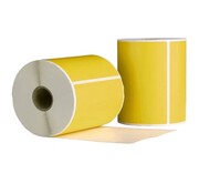 Verzendetiketten geel - 102 x 150 mm - Doos met 10 rollen - 3.000 labels totaal