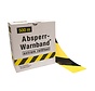 Afzetlint Geel/Zwart - 75 mm x 500 m - Extra sterk 32 my - In dispenserdoos