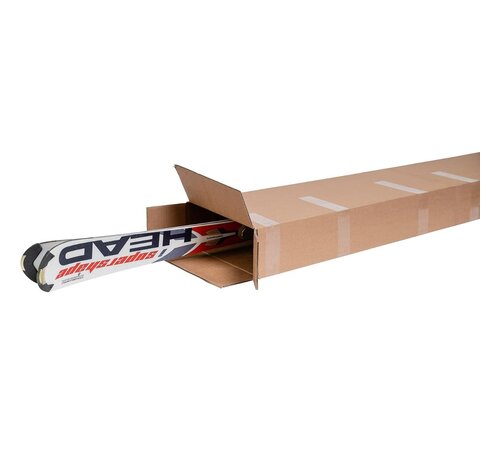 Ski verzenddoos - Kartonnen doos voor ski's - 1714 x 290 x 125 mm - Dubbele golf