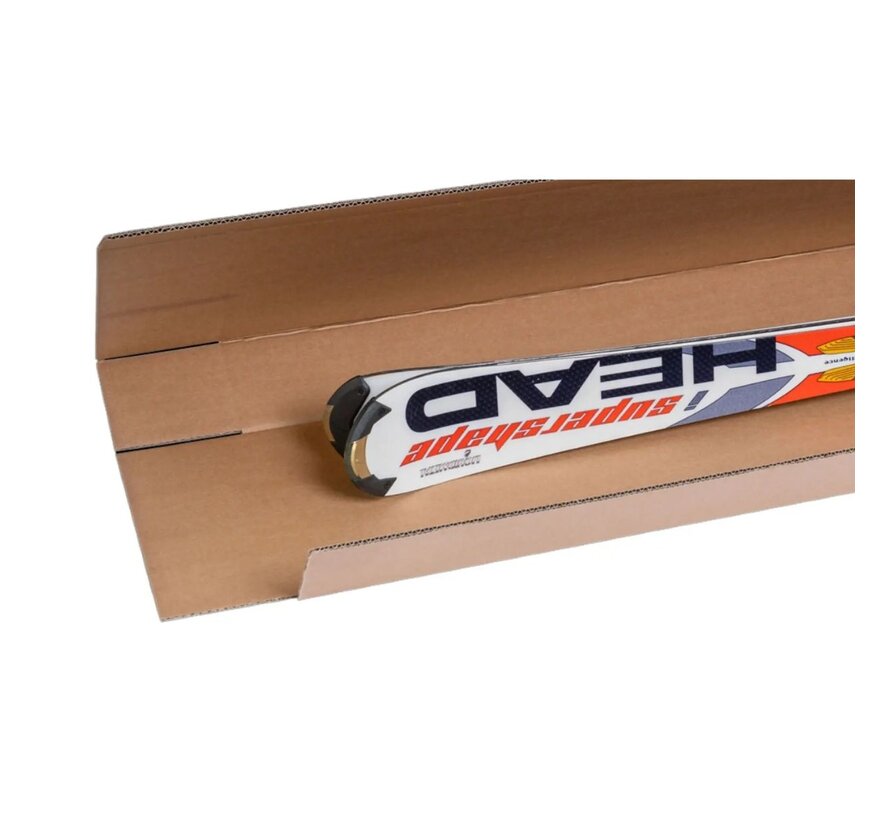 Ski verzenddoos - Kartonnen doos voor ski's - 1714 x 290 x 125 mm - Dubbele golf