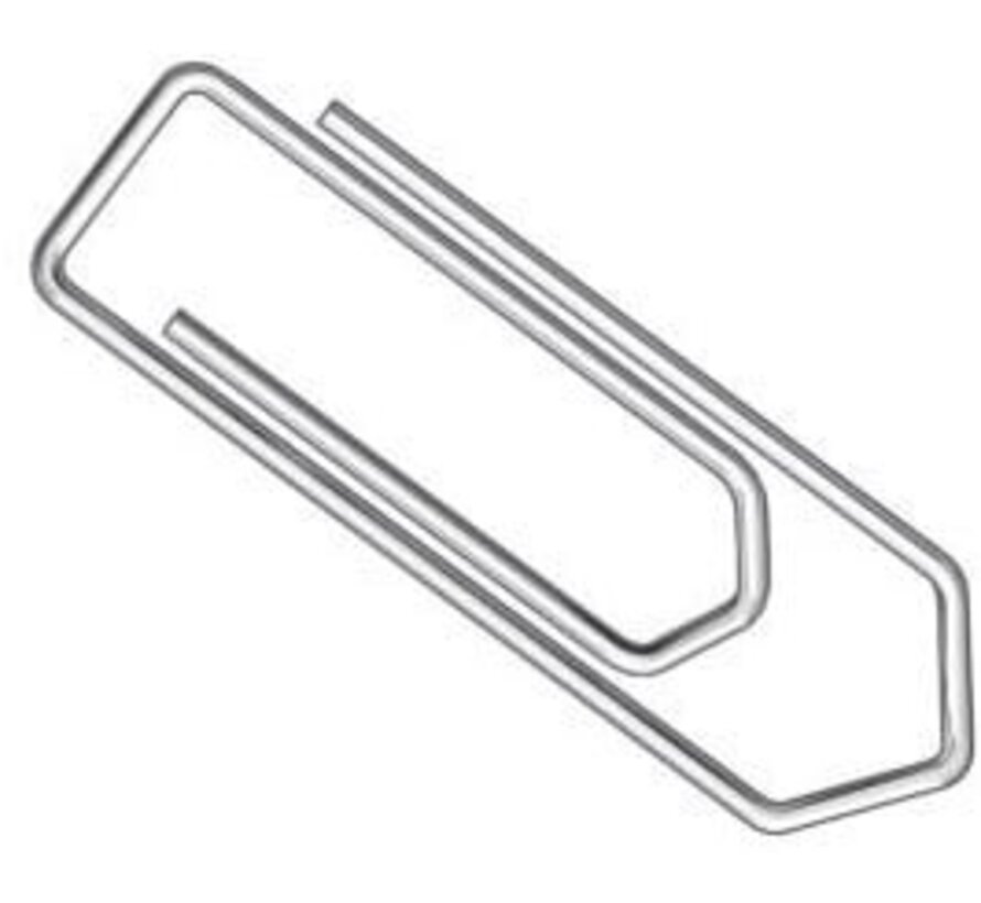 Q-CONNECT - papierklemmen - 26 mm gepunt - 100 stuks