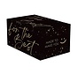 Geschenkdozen kerst - zwart - 590 x 390 x 200 mm - bundel met 15 dozen