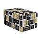 Geschenkdozen Golden Gift - wit, zwart en goud - 390 x 290 x 232 mm - bundel met 15 dozen