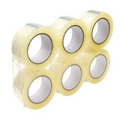 Verpakkingstape High Tack Acryl Tape Transparant 32 my - 6 Rollen