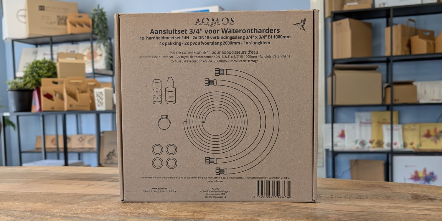 AQMOS Waterbehandeling kiest voor bedrukte dozen