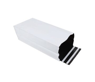 Plastic verzendzakken voor schoenendozen 30 x 47 cm + blokbodem 14 cm - Doos 125 stuks