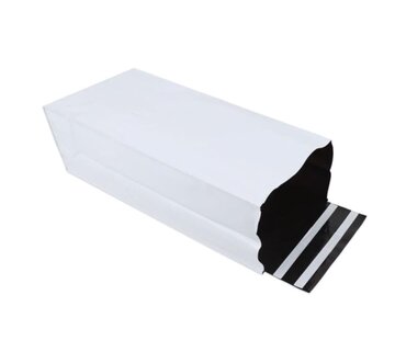 Plastic verzendzakken voor schoenendozen 38 x 67 cm + blokbodem 14 cm - Doos 125 stuks