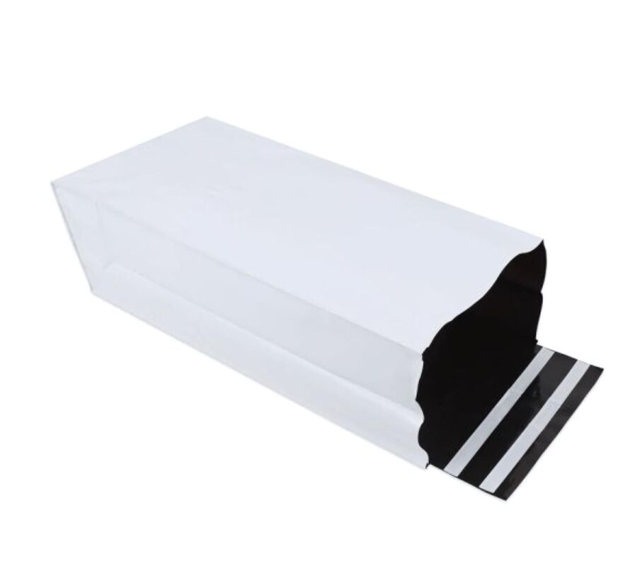 Plastic verzendzakken voor schoenendozen 38 x 67 cm + blokbodem 14 cm - Doos 125 stuks