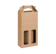 Specipack Wijnflestas voor 2 flessen - karton - 193x327x93mm - 25 stuks