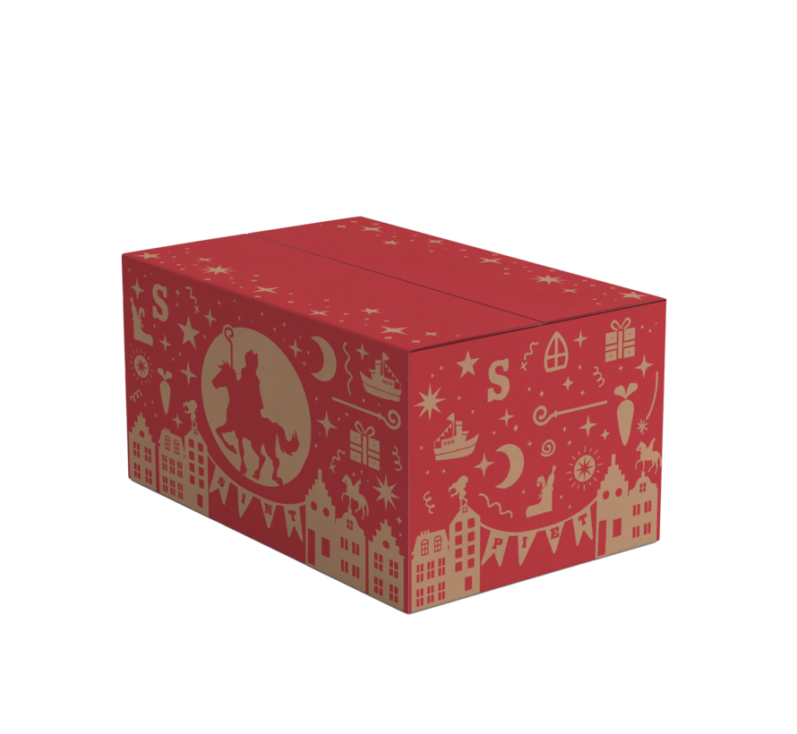 Geschenkdozen Sinterklaas - 200 x 150 x 120 mm - bundel met 30 dozen
