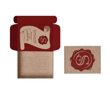 Brievenbusdoos Sinterklaas - 22 x 15,5 x 2,8 cm - pak met 50 stuks