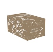 Specipack Geschenkdozen kerst - wit en bruin - 390 x 290 x 200 mm - bundel met 15 dozen