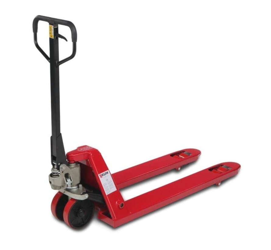 WELDON Palletwagen Quicklift 2500 kg - vork 1150 mm - rubber stuurwielen - PU vorkwielen