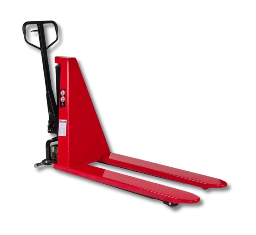 WELDON Schaarpalletwagen 1000 kg - 1170 mm vork - polyurethaan wielen