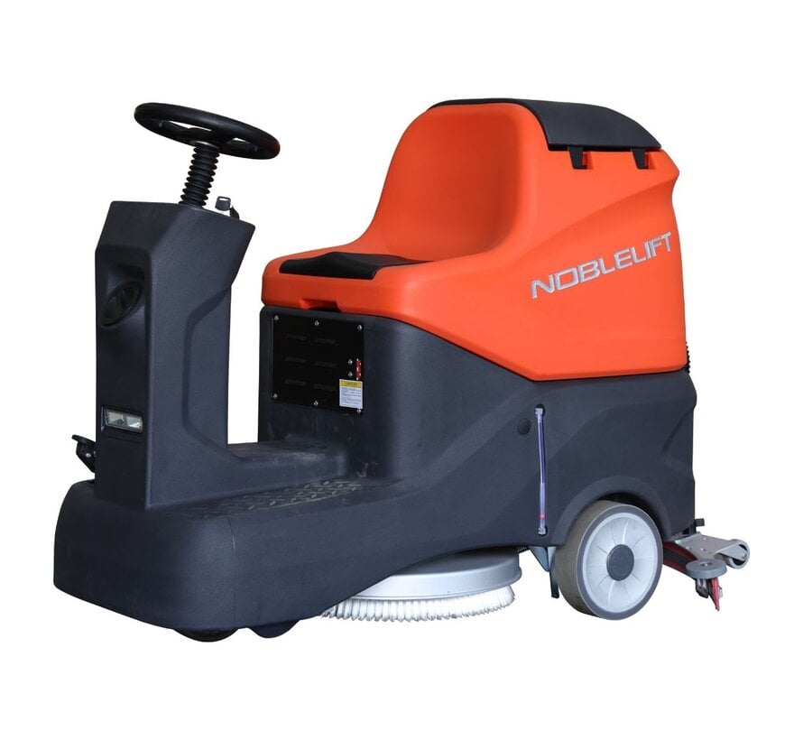 Noblelift schrobmachine met zitfunctie NR810 - 120 liter - 810 mm dubbele borstel - 4860 m²/u