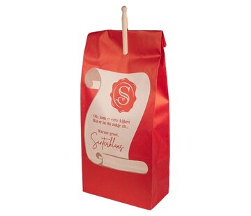 Sinterklaas geschenkzak 20 x 10 x 47 cm - Doos met 50 zakken inclusief knijpers