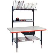 Rocholz inpaktafel met bodemplank - 160x80 cm - Hoogte 69-96 cm