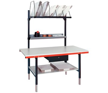 Rocholz inpaktafel met bodemplank - 160x80 cm - Hoogte 69-96 cm