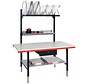 Rocholz inpaktafel met bodemplank - 160x80 cm - Hoogte 69-96 cm