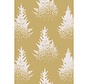 Cadeaupapier Toonbankrol - 200m x 50cm - 80gr/m² - Christmas Trees - Goud/Wit