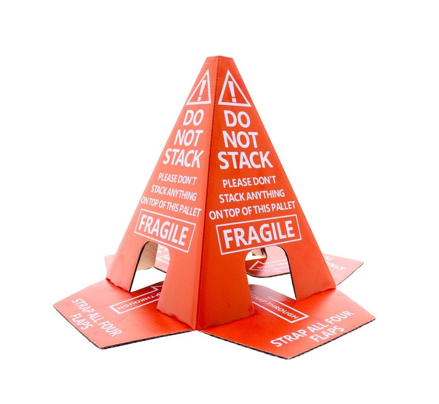 Pallethoedje - nicht stapeln - do not stack - Anti-stapelhoedje voorkomt beschadigingen