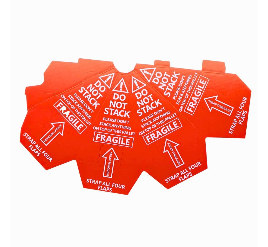 Pallethoedje - nicht stapeln - do not stack - Anti-stapelhoedje voorkomt beschadigingen