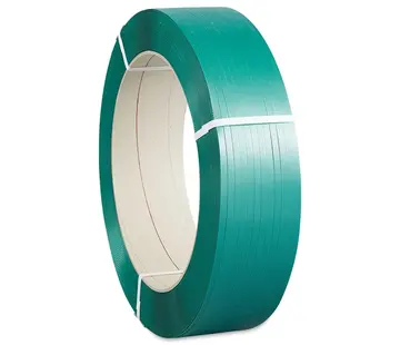 PET omsnoeringsband 12,5 x 0,80 mm x 1500 m - Kern 406 mm - Groen