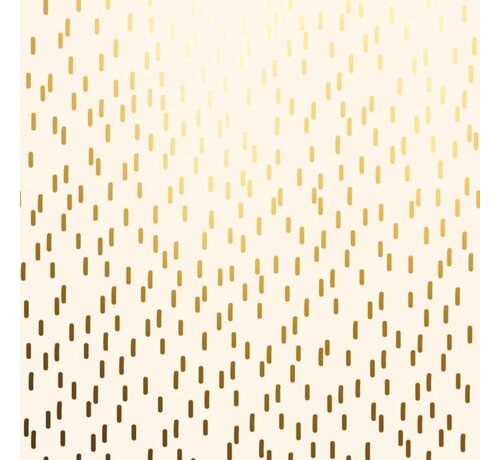 Specipack Cadeaupapier 200 meter lang - 50 cm breed - toonbankrol - wit goud - 1 rol