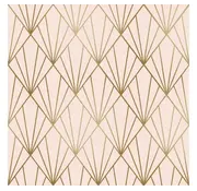 Specipack Cadeaupapier - 30cmx200m - Leafs - roze/goud