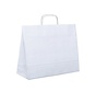 Papieren tasjes - 54 x 14 x 44 cm - Gedraaid Koord of Platte Handgreep  -200 stuks