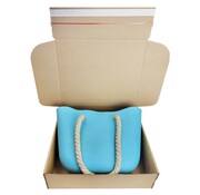 Postdoos bruin met plakstrip 290x185x70 mm - Bundel 20 stuks