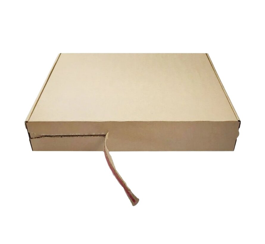 Postdoos bruin met plakstrip 290x185x70 mm - Bundel 20 stuks