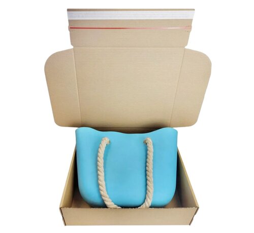 Postdoos bruin met plakstrip 370x290x140 mm - Bundel 20 stuks