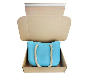 Postdoos bruin met plakstrip 420x370x120 mm - Bundel 10 stuks