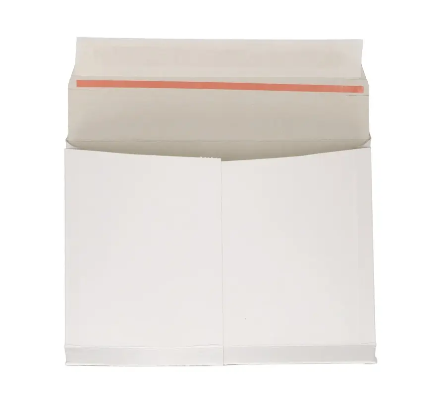 Verzendenvelop opening lange zijde - 270 x 215 x 30 mm - wit - met tearstrip - bundel met 100 stuks
