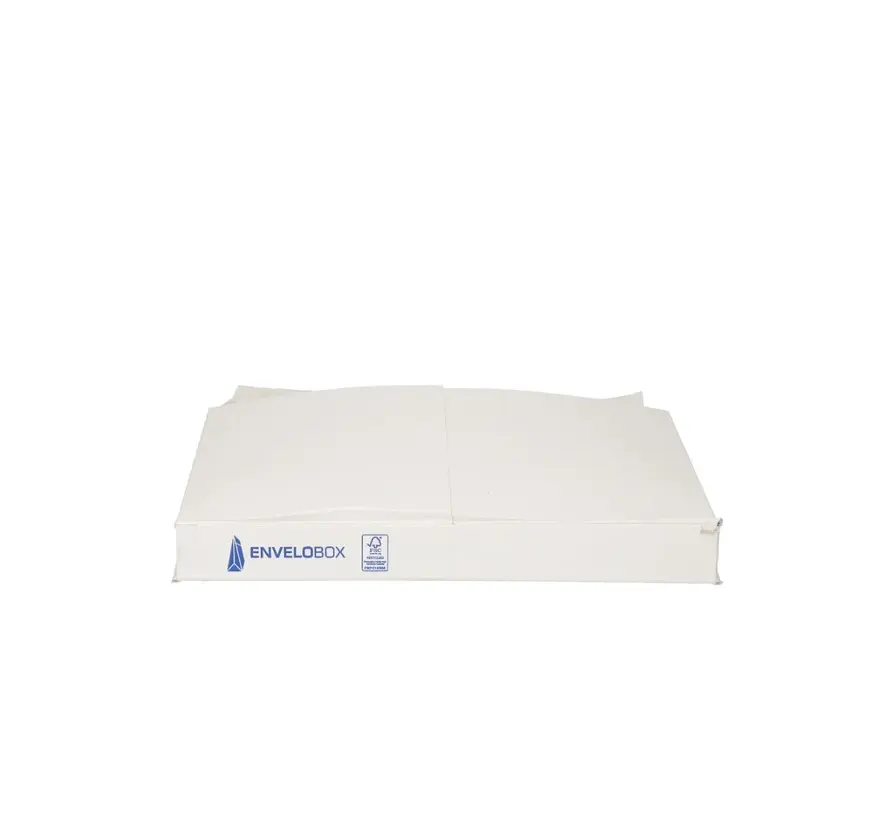 Verzendenvelop opening lange zijde - 340 x 340 x 30 mm - wit - met tearstrip - bundel met 100 stuks