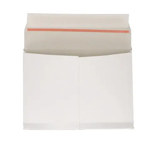 Verzendenvelop opening lange zijde - 340 x 340 x 30 mm - wit - met tearstrip - bundel met 100 stuks