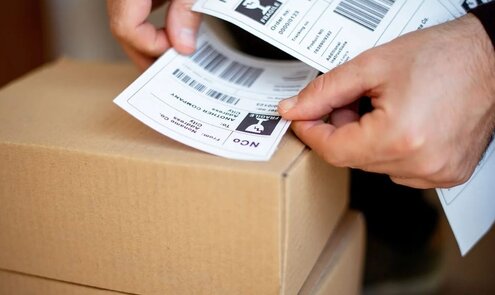 Hoe komt het dat er 4 verzendlabels op één etiket worden geprint?