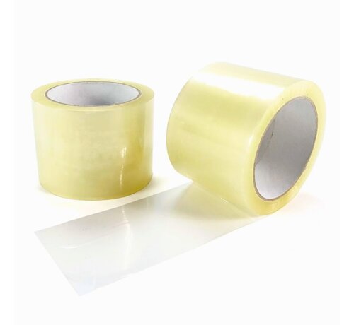 PP tape transparant low noise - 75 mm x 66 m - 35 my - Doos 24 rollen