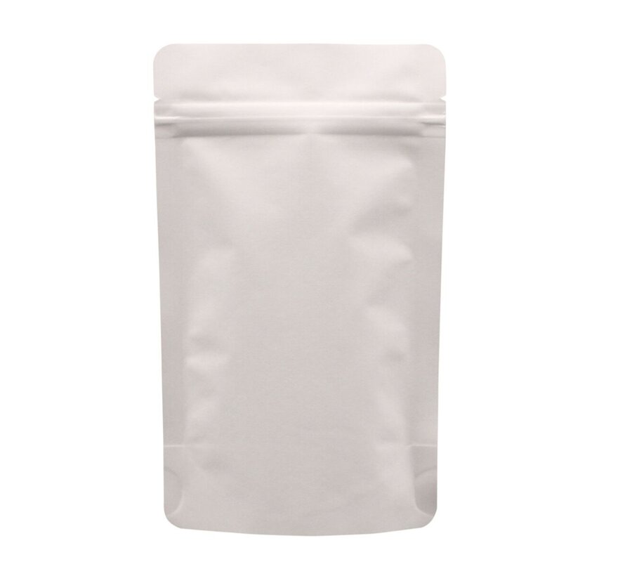 Witte stazakken zonder venster - 250 ml - kraft / ALU / PE - Doos 200 stuks