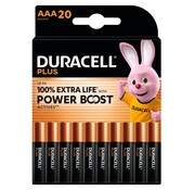 Duracell Duracell Plus AAA Batterijen - 20 Stuks met Powerboost