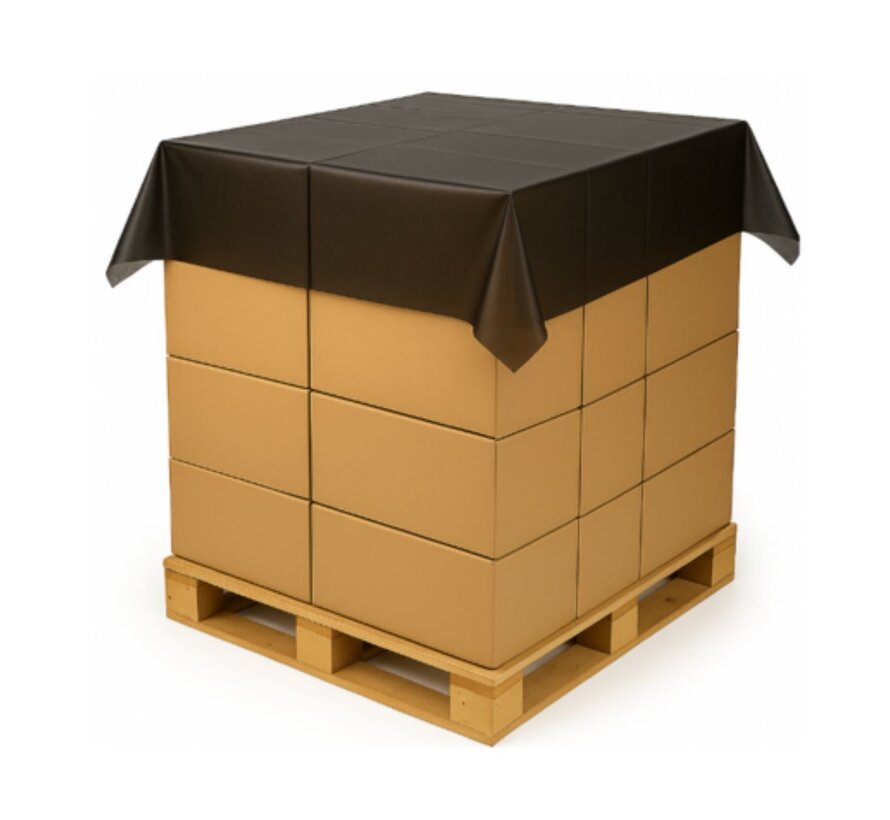 Topvellen Zwart - 150 x 180 cm - 30 my - Rol met 200 vellen