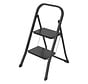 Brasq Trapladder SL200 - Zwart - 2 Treden - 150kg Draagkracht