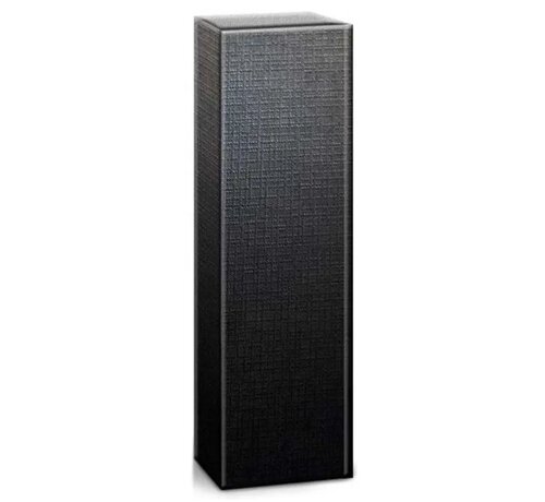 Luxe Flesdoos Struktura Vita Zwart - 9.5 x 10 x 38 cm - Verpakking met 50 stuks