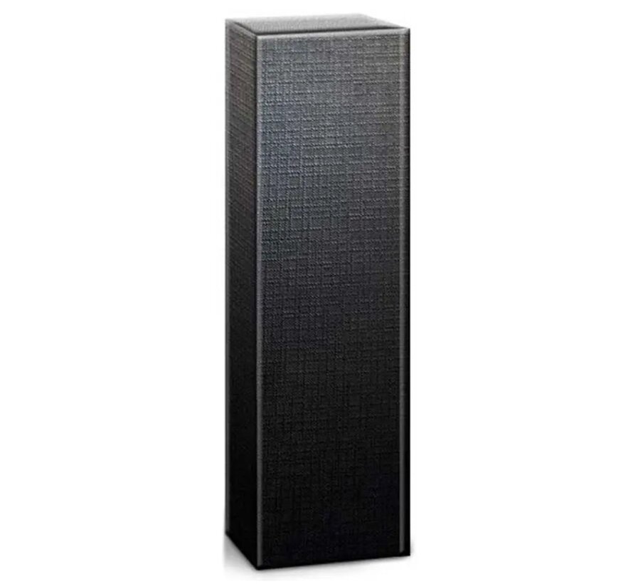 Luxe Flesdoos Struktura Vita Zwart - 9.5 x 10 x 38 cm - Verpakking met 50 stuks